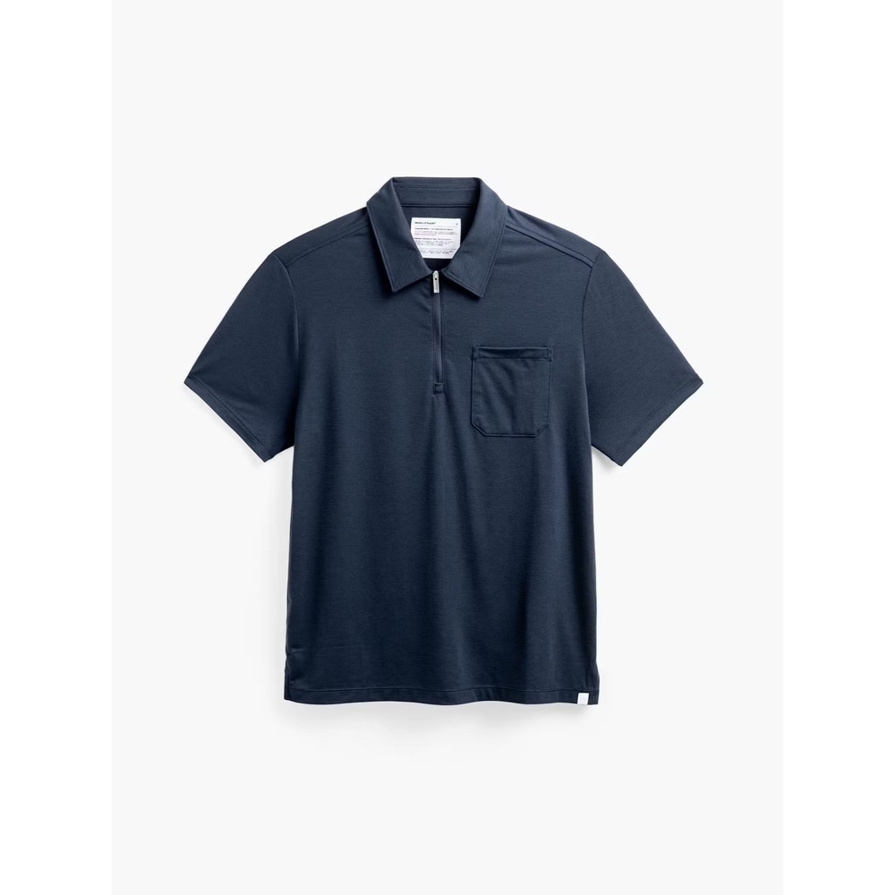 Ministry of Supply | Men's Composite Merino Zip Polo | Size Medium